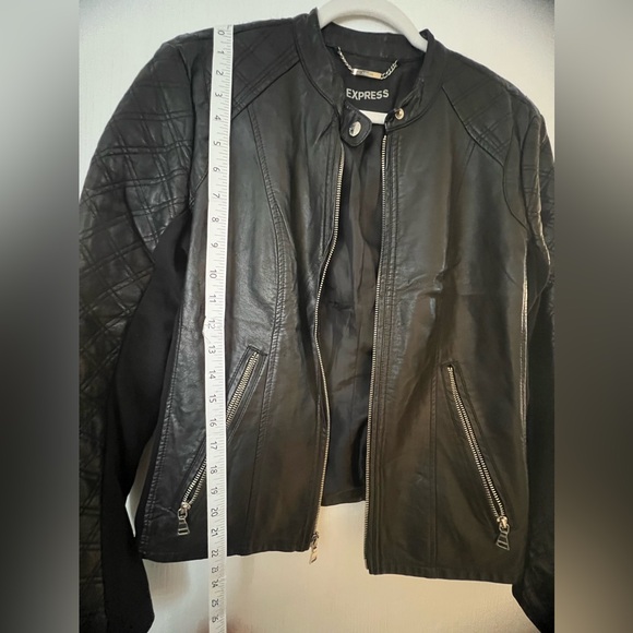 Express Women’s Faux Leather Moto Jacket - Picture 13 of 16